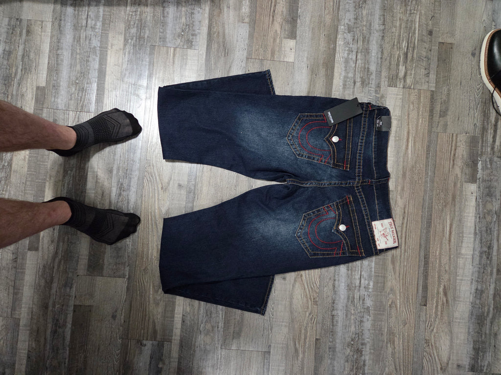 Mens True Religion relaxed straight leg 'Ricky' size 34 Jeans