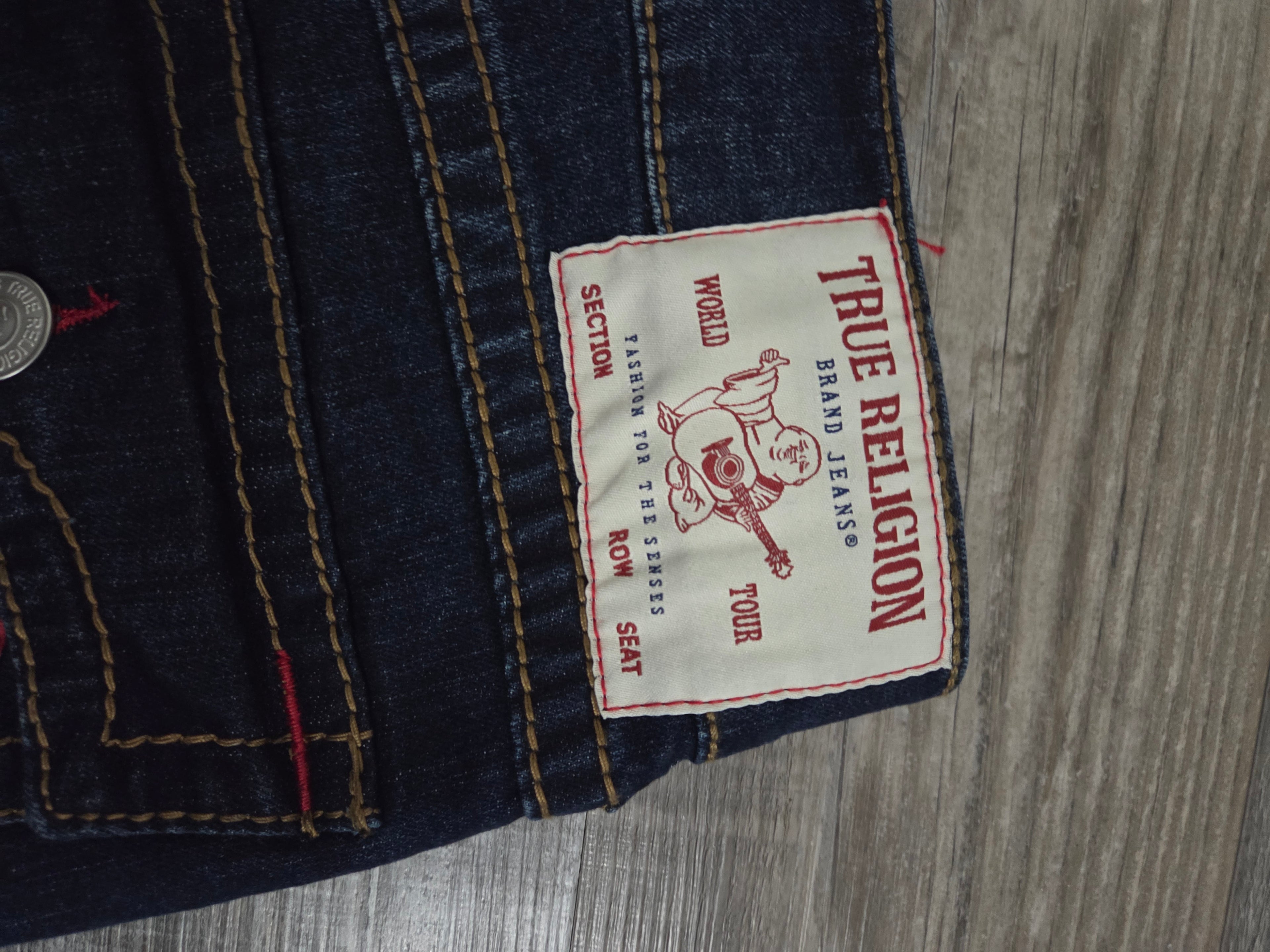 Mens True Religion relaxed straight leg 'Ricky' size 34 Jeans